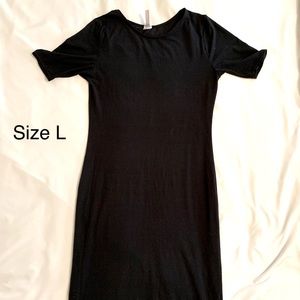 Black Bodycon Midi